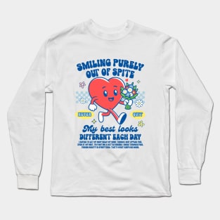 Chronic Illness Spoonie EDS POTS Smiling Purely Out Of Spite Long Sleeve T-Shirt